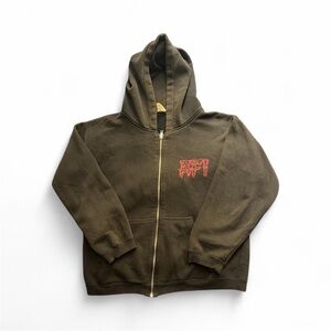 Vintage thrashed 2002 AFI “Goodbyes” hoodie size Medium 23x25 boxy